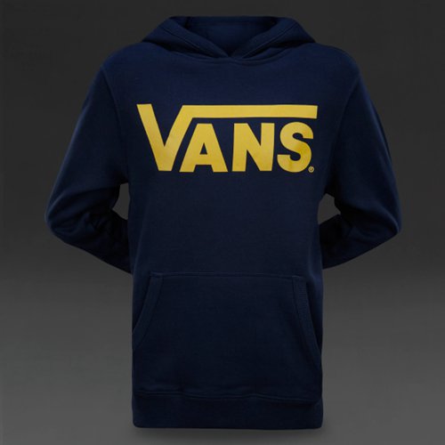 Vans Classic Pullover Hoodie Black Iris / Mineral Yellow for Boys